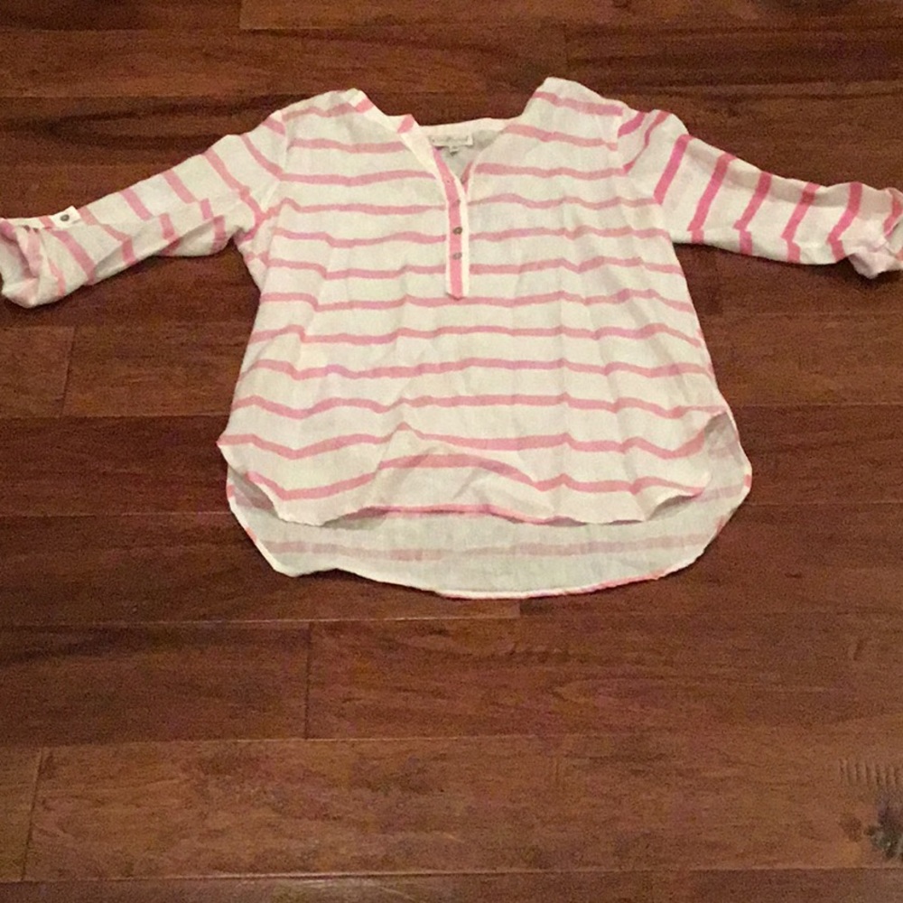 White and Pink Top